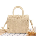Summer Straw Beach Bag Handmade Handbag Women Shoulder Bags Rattan Beach Bags Bohemian Woven Crossbody Basket Tote sac