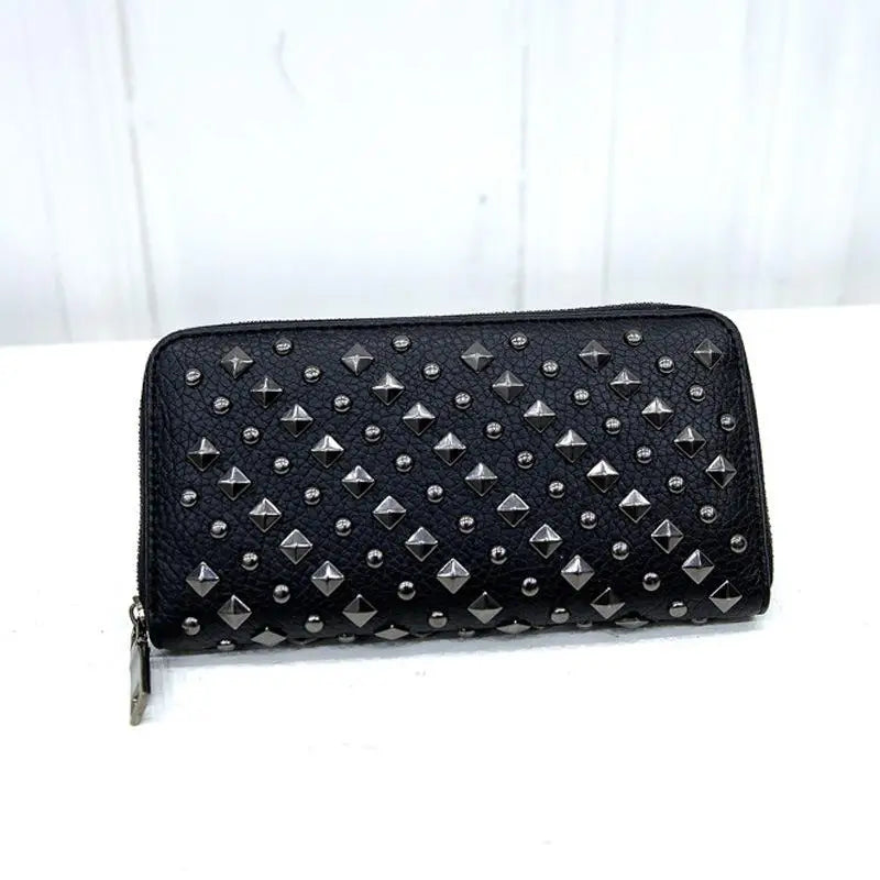 luxury wallets women wallet designer Rivet Brand Female Woman Purses billetera mujer marcas famosas 2019 porte feuille femme