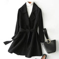 2024 Autumn and Winter New Woolen Coat Women's Slim-fit Slimming Korean Style Mid-length Woolen Coat Trendy