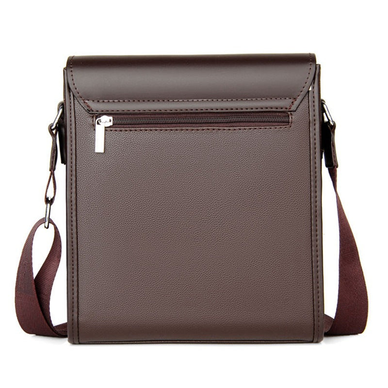 Shoulder Bag Men's Bag 2025 Large Capacity Flip-Top Briefcase Men's Business Crossbody Bag Casual Backpack