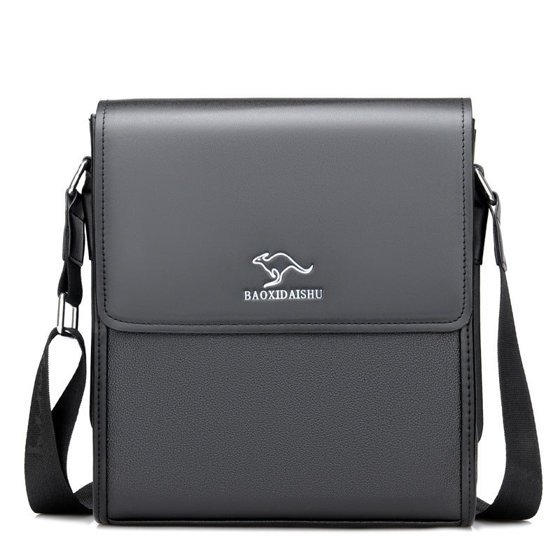 Shoulder Bag Men's Bag 2025 Large Capacity Flip-Top Briefcase Men's Business Crossbody Bag Casual Backpack