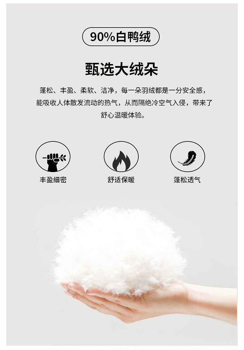 Men's Double-Sided Wool Mid-Length Cashmere Wool Coat Men's Autumn and Winter High-End Down Liner Wool Coat