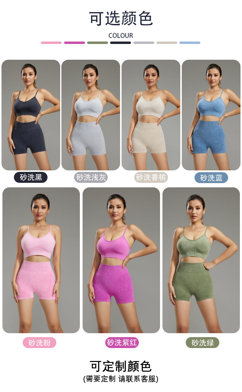 Breathable Sports Bra Yoga Running Underwear Women's Shockproof Fitness Bra Naked with Chest Pad Breathable Vest Suit