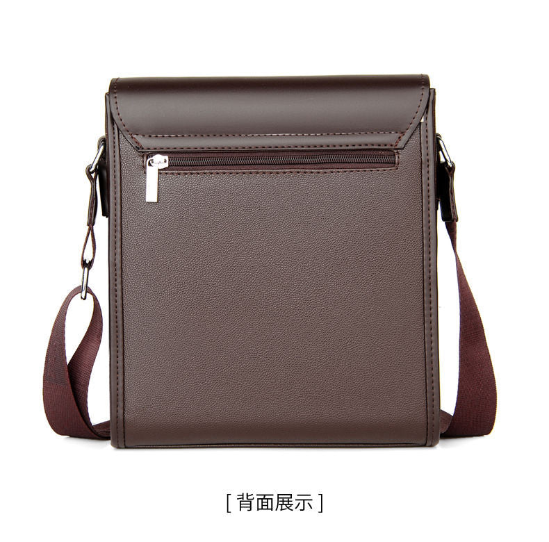 Shoulder Bag Men's Bag 2025 Large Capacity Flip-Top Briefcase Men's Business Crossbody Bag Casual Backpack