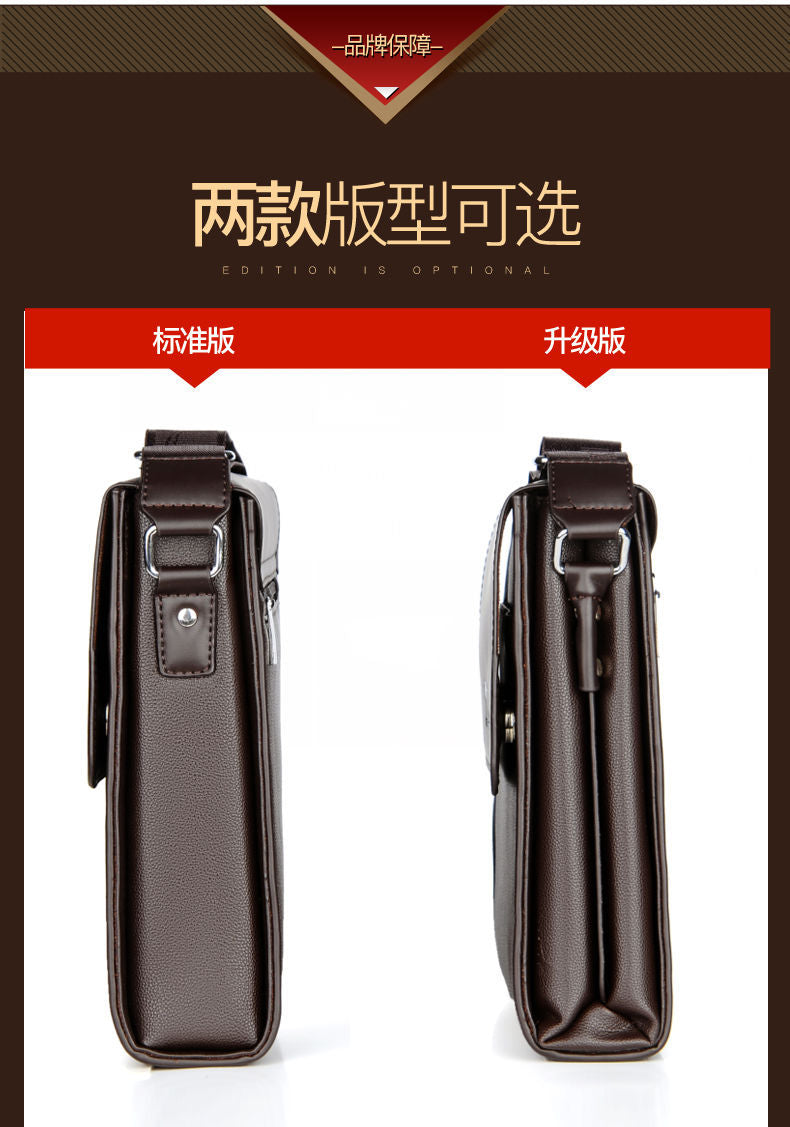 Shoulder Bag Men's Bag 2025 Large Capacity Flip-Top Briefcase Men's Business Crossbody Bag Casual Backpack