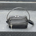 2025 New Leather Multi-compartment Zipper Handbag Key Pendant Underarm Bearer Bag Fashionable Shoulder Crossbody Bag