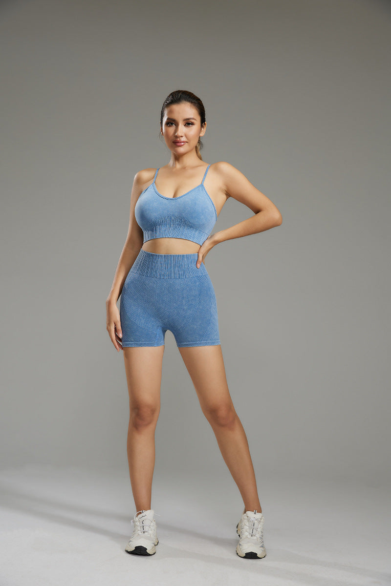 Breathable Sports Bra Yoga Running Underwear Women's Shockproof Fitness Bra Naked with Chest Pad Breathable Vest suit