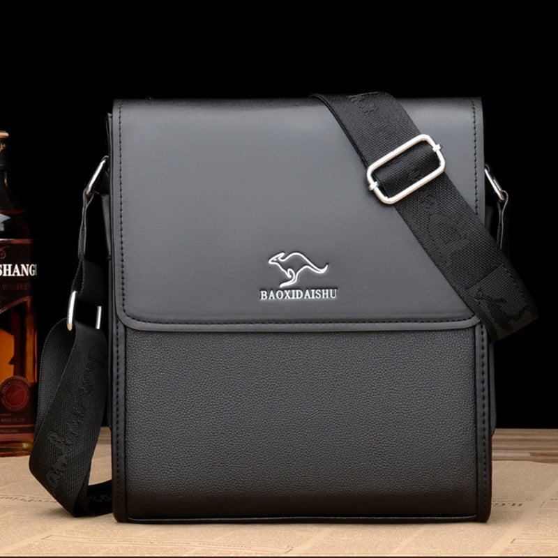 Shoulder Bag Men's Bag 2025 Large Capacity Flip-Top Briefcase Men's Business Crossbody Bag Casual Backpack