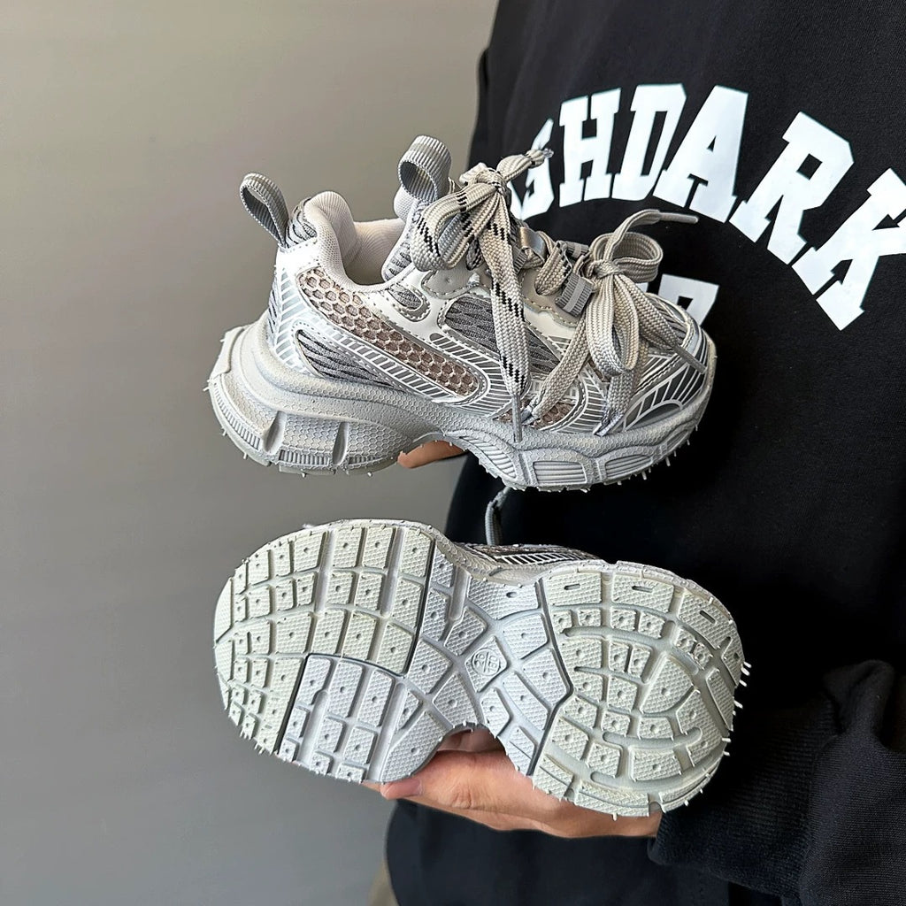 Children's Sports Shoes 2025 Spring and Autumn New Boys' Casual Dad Shoes Girls' Soft Sole Lightweight Running Shoes