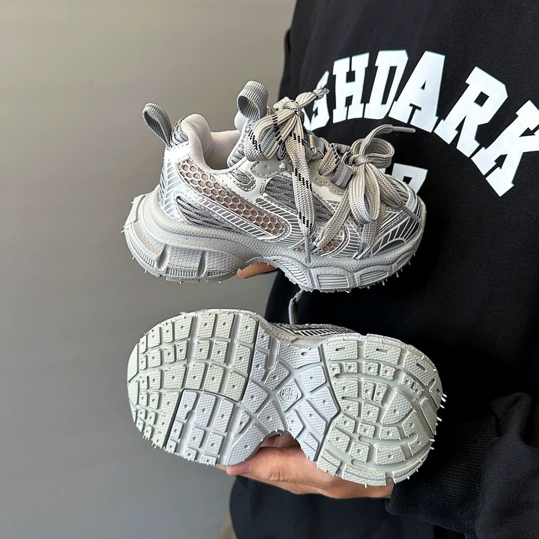 Children's Sports Shoes 2025 Spring and Autumn New Boys' Casual Dad Shoes Girls' Soft Sole Lightweight Running Shoes