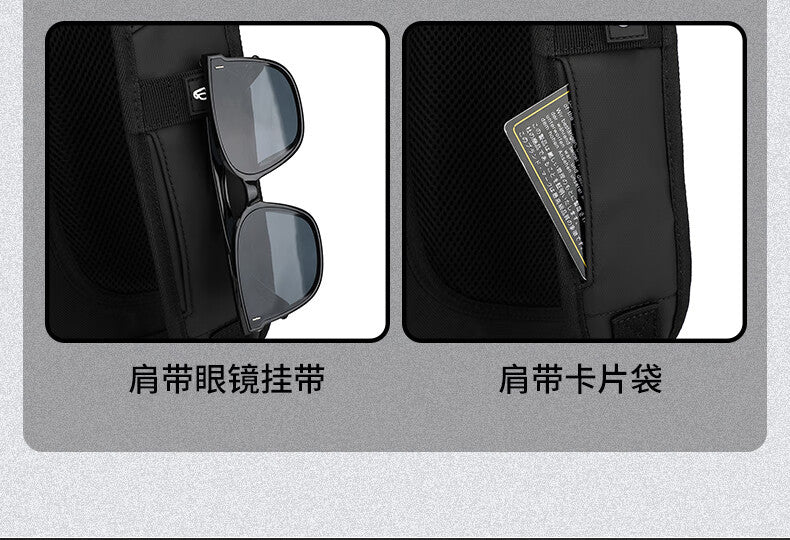 Swiss Sergeant Knife Backpack Men's Business Travel Backpack Large Capacity Travel Laptop Bag 17.3 Inch