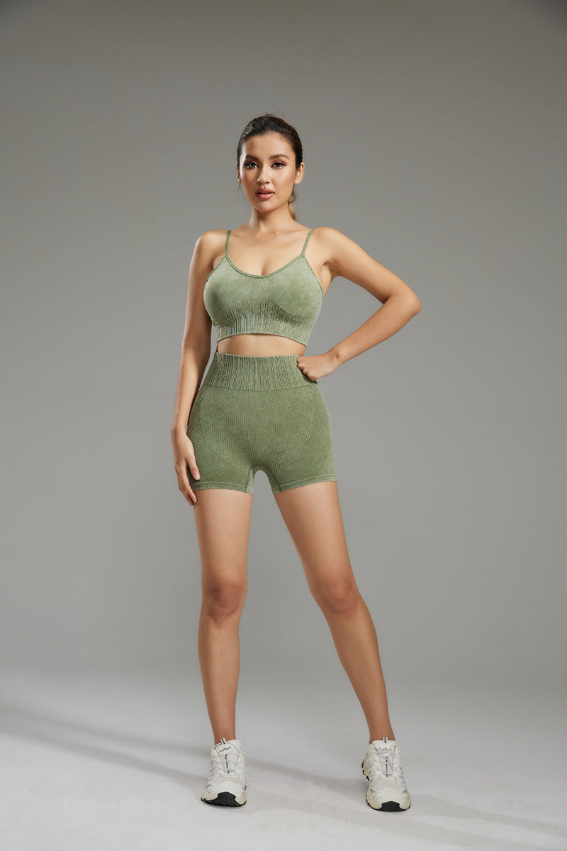 Breathable Sports Bra Yoga Running Underwear Women's Shockproof Fitness Bra Naked with Chest Pad Breathable Vest Suit