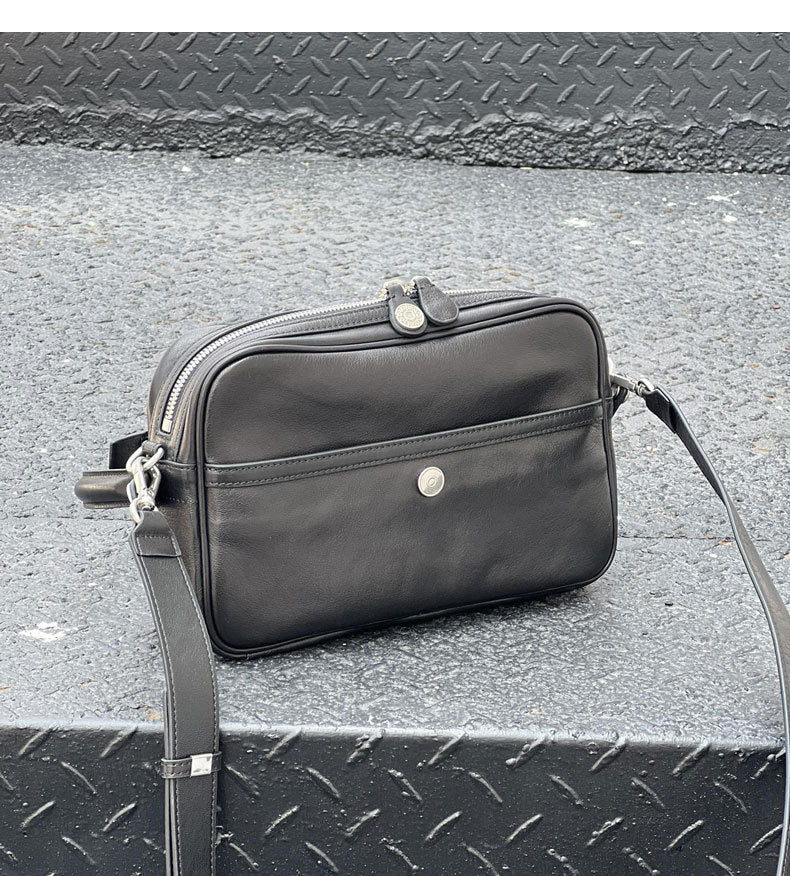 2025 New Leather Multi-compartment Zipper Handbag Key Pendant Underarm Bearer Bag Fashionable Shoulder Crossbody Bag