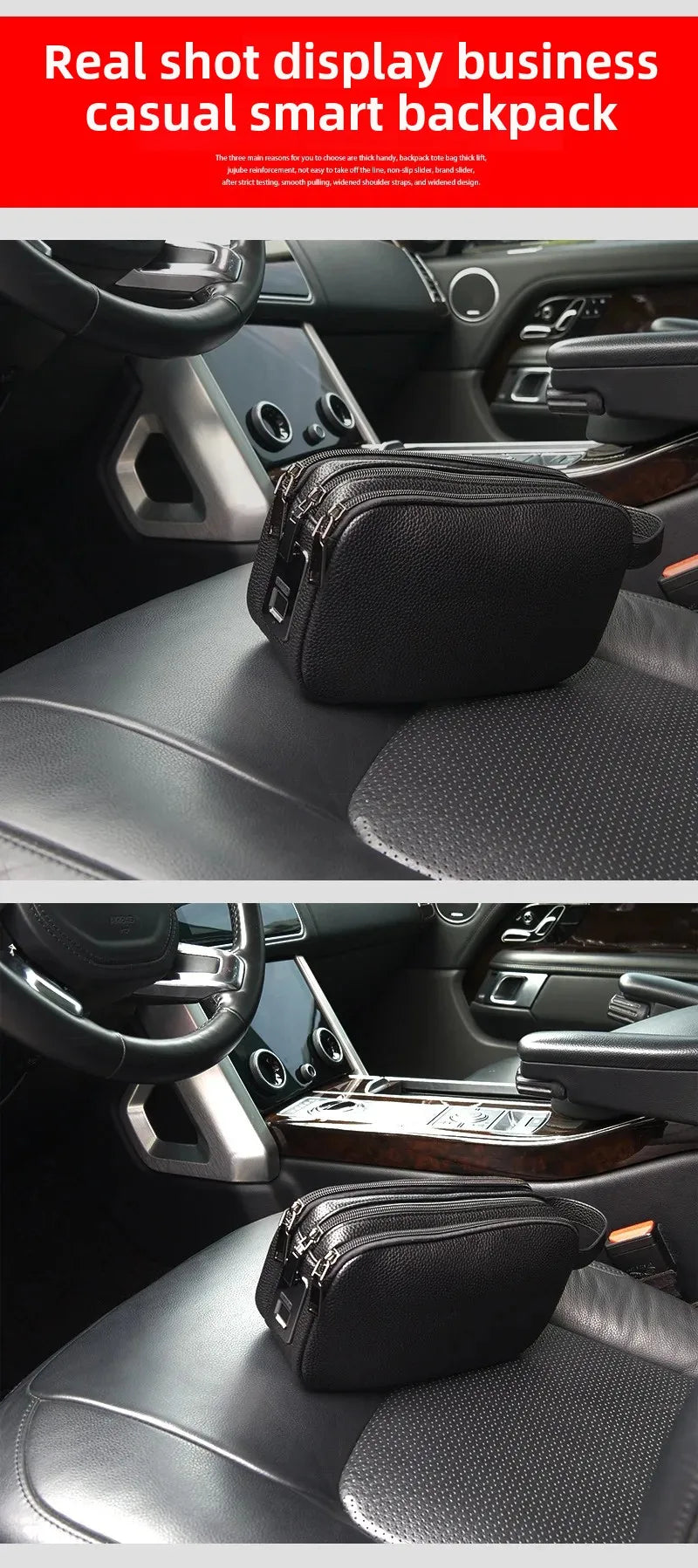 Business Men's Clutch Bag New Multi-function Large Capacity Intelligent Anti-theft Mobile Phone Bag Casual Fingerprint Lock Clutch Bag