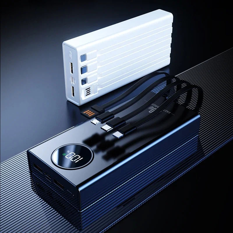 500000mAh Large Capacity Power Bank 120W Super Fast Charging With Portable Digital Display Supply For Various Phones