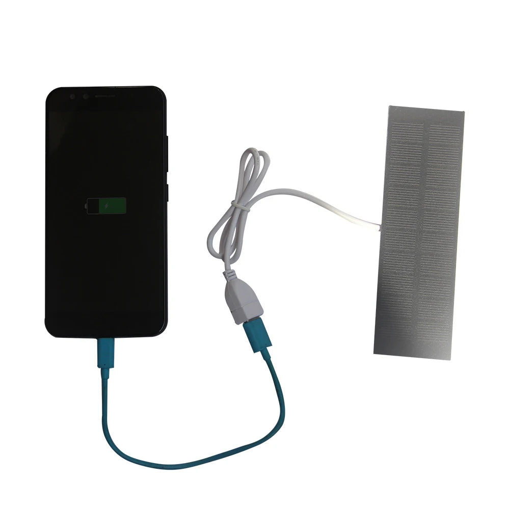Mini Solar Panel Portable Battery Mobile Phone Charging Bank USB Solar Panel Charger for Power Bank Phone Outdoor Camping Home