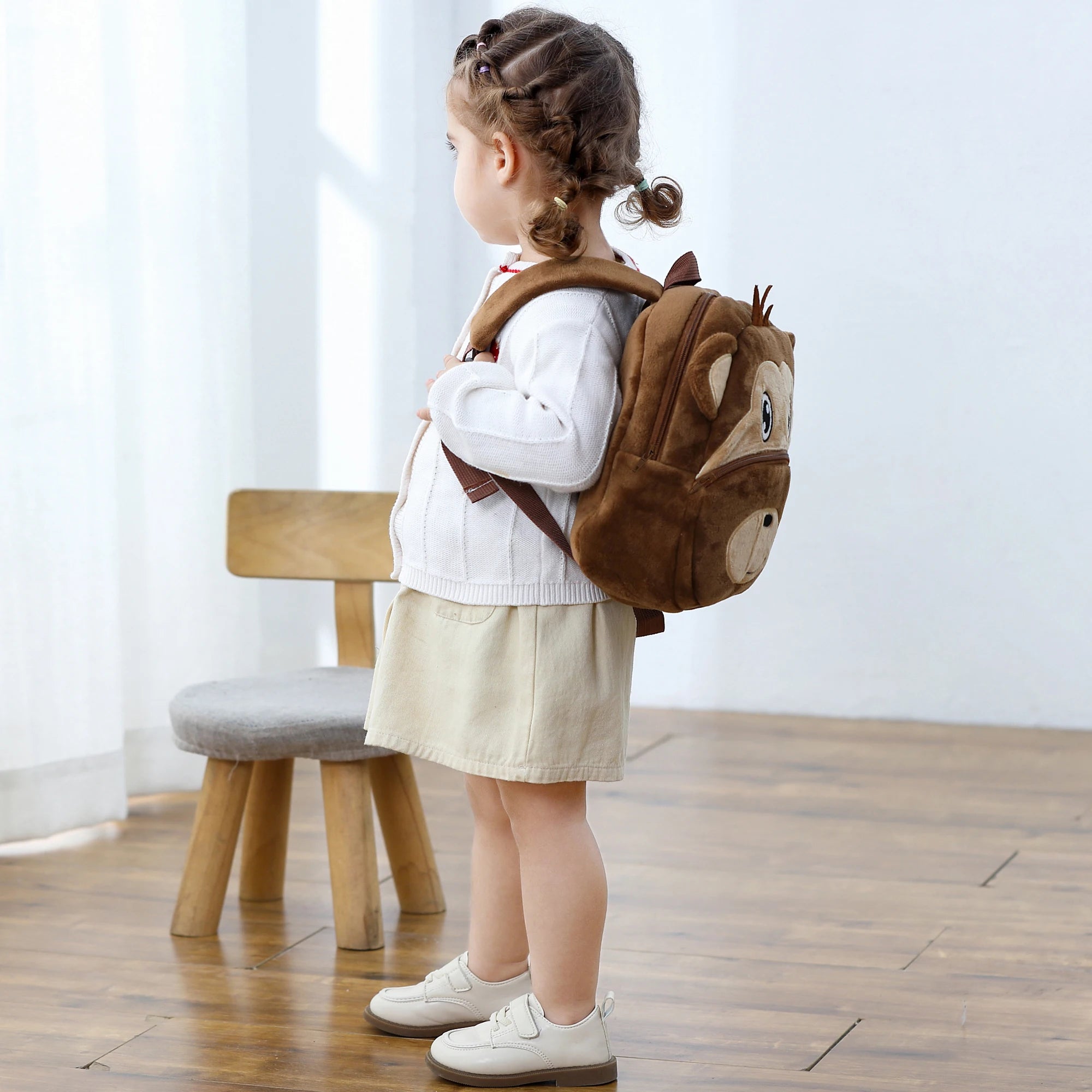 Kids Backpack Boys Cute Duck Cow Frog Backpacks School for Girls Toddler Child Schoolbag Book Bags Traveling Bag Large Capacity