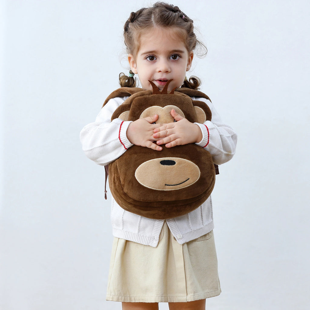 Kids Backpack Boys Cute Duck Cow Frog Backpacks School for Girls Toddler Child Schoolbag Book Bags Traveling Bag Large Capacity