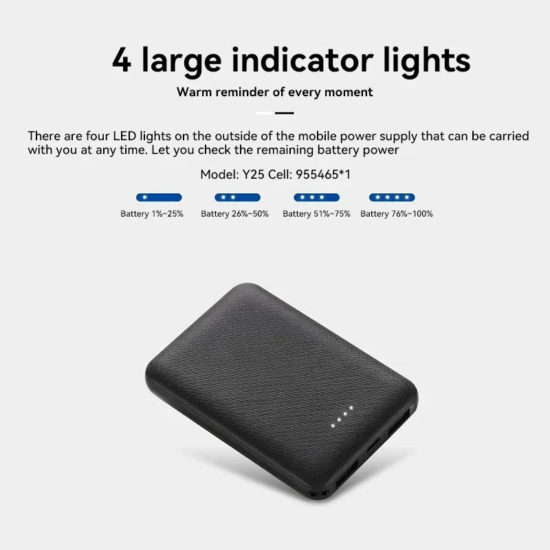 OnePlus USB Fast Charging Ultra-thin Heating Power Bank Portable External Battery Pack For Heating Vest Jacket For iPhone Huawei