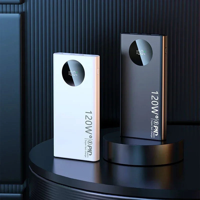 500000mAh Large Capacity Power Bank 120W Super Fast Charging With Portable Digital Display Supply For Various Phones
