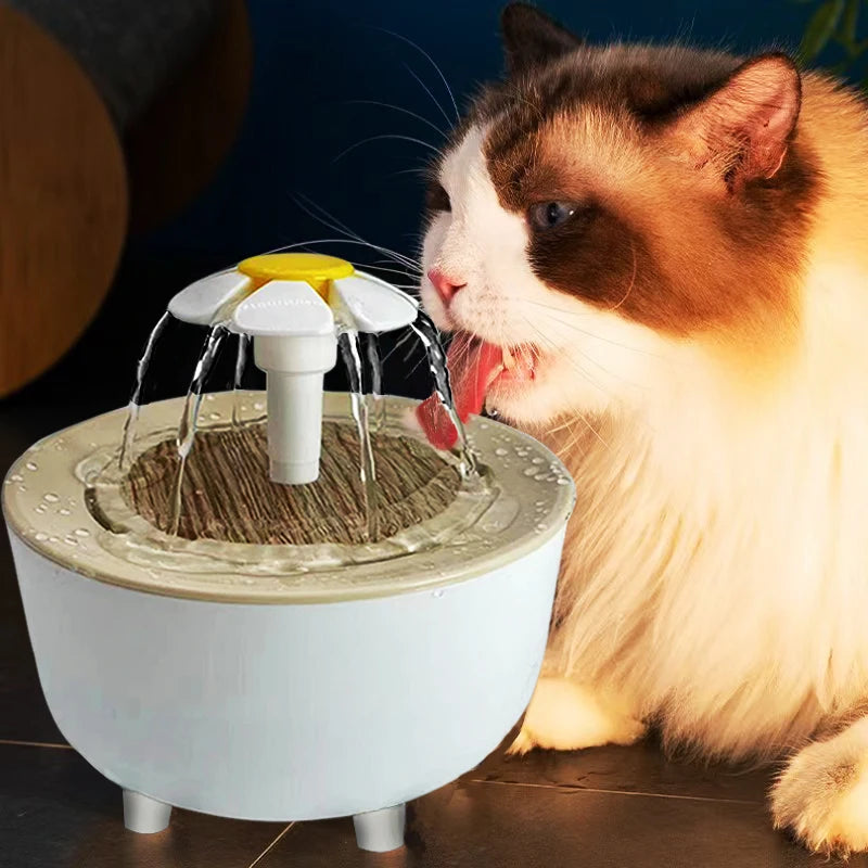 Pets Water Fountain Auto Filter USB Electric Mute Cat Drinker Bowl 1200mL Recirculating Filtering Drinker for Cats Water Dispenser