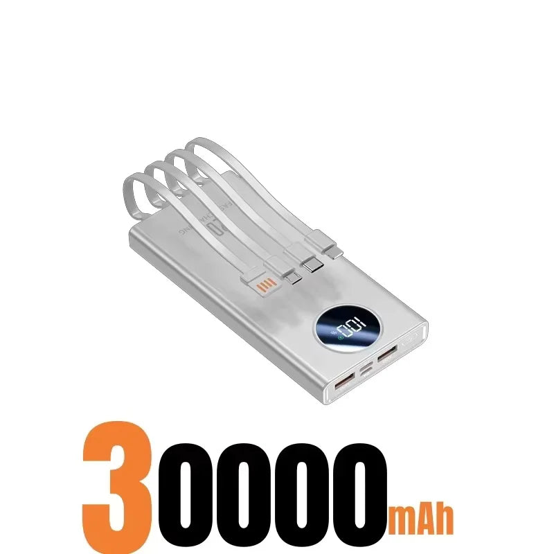 500000mAh Large Capacity Power Bank 120W Super Fast Charging With Portable Digital Display Supply For Various Phones