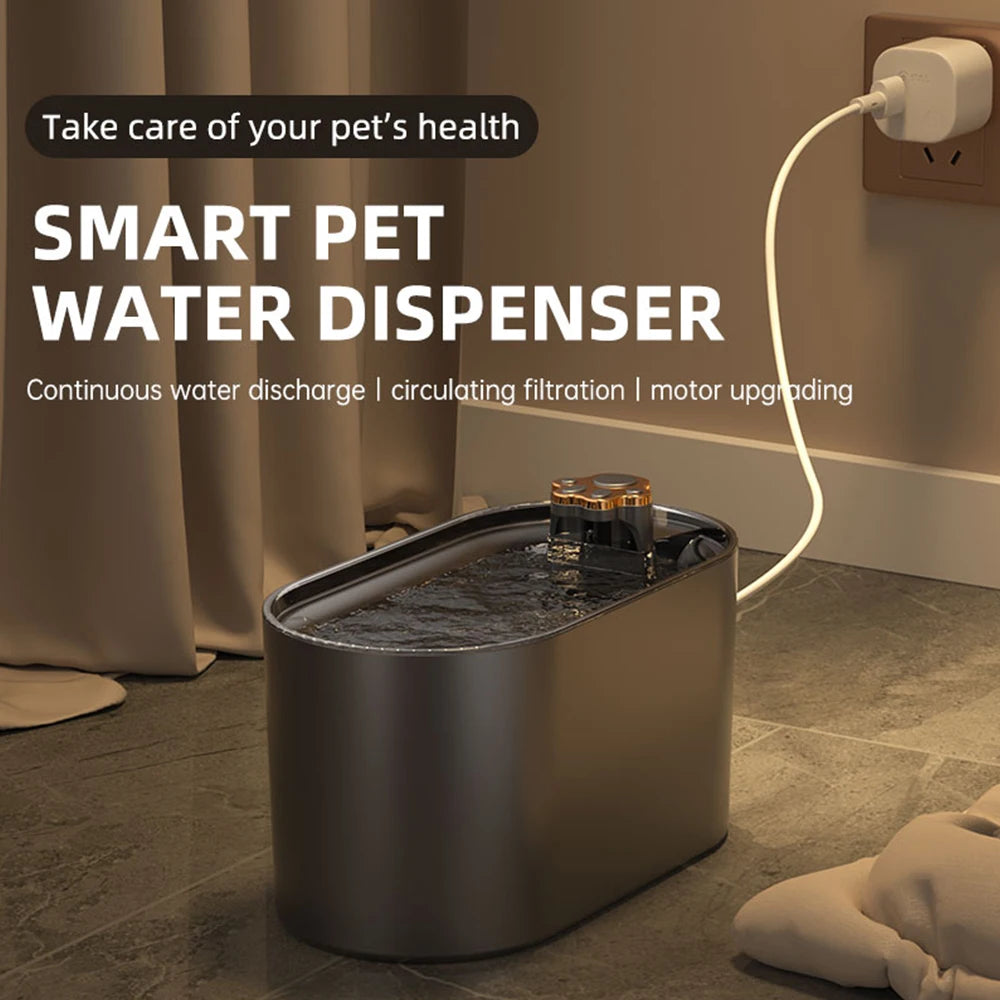 Pets Water Fountain Intelligent Water Dispenser USB Electric Mute Cat Drinker 3L LED Light Ultra-Quiet Pet Automatic Drinker