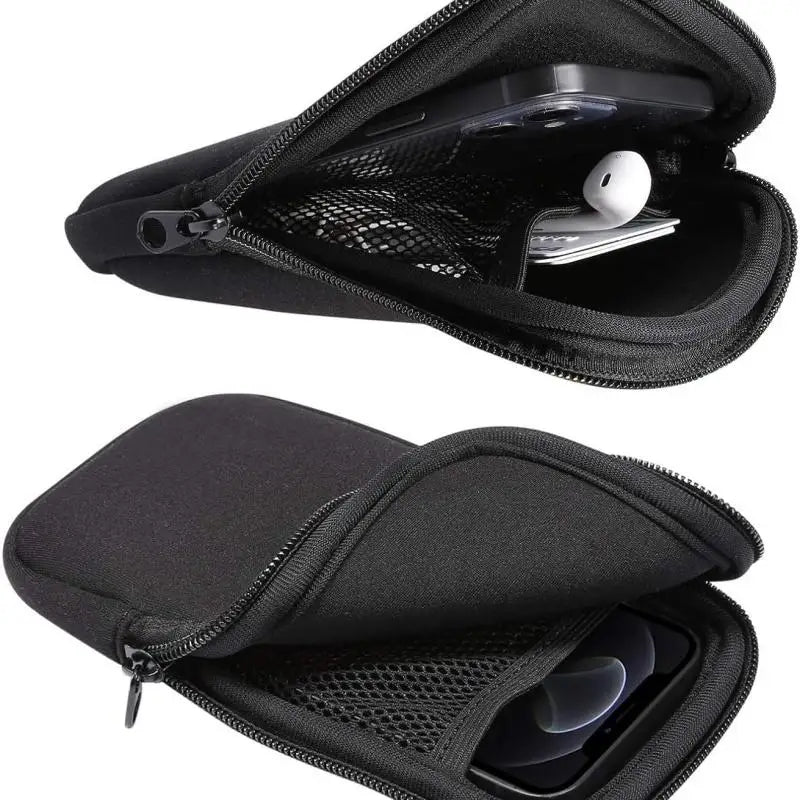 Neoprene Phone Pouch With Lanyard,Shockproof Waterproof Portable Storage Bag For Phones, Keys & Earbuds Lightweight Mini Wallet