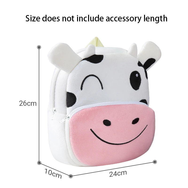 Kids Backpack Boys Cute Duck Cow Frog Backpacks School for Girls Toddler Child Schoolbag Book Bags Traveling Bag Large Capacity