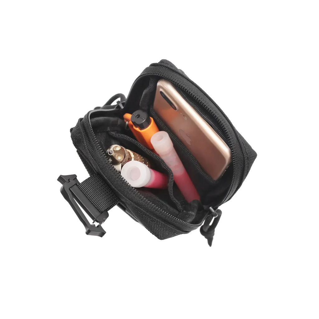 Molle Backpack Strap Bag Phone Holder Outdoor Sports Running Camping Hiking Hunting Accessories Organizer EDC Tool Waist Pouch