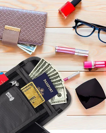Travel Pouch Neck Wallet Family Passport Holder Organizer Case with RFID Blocking passport wallet travel wallet