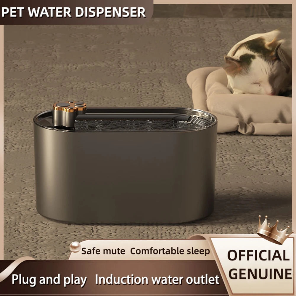 Pets Water Fountain Intelligent Water Dispenser USB Electric Mute Cat Drinker 3L LED Light Ultra-Quiet Pet Automatic Drinker