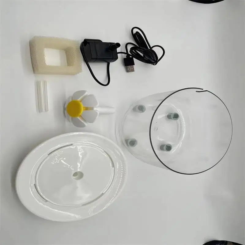 Pets Water Fountain Auto Filter USB Electric Mute Cat Drinker Bowl 1200mL Recirculating Filtering Drinker for Cats Water Dispenser