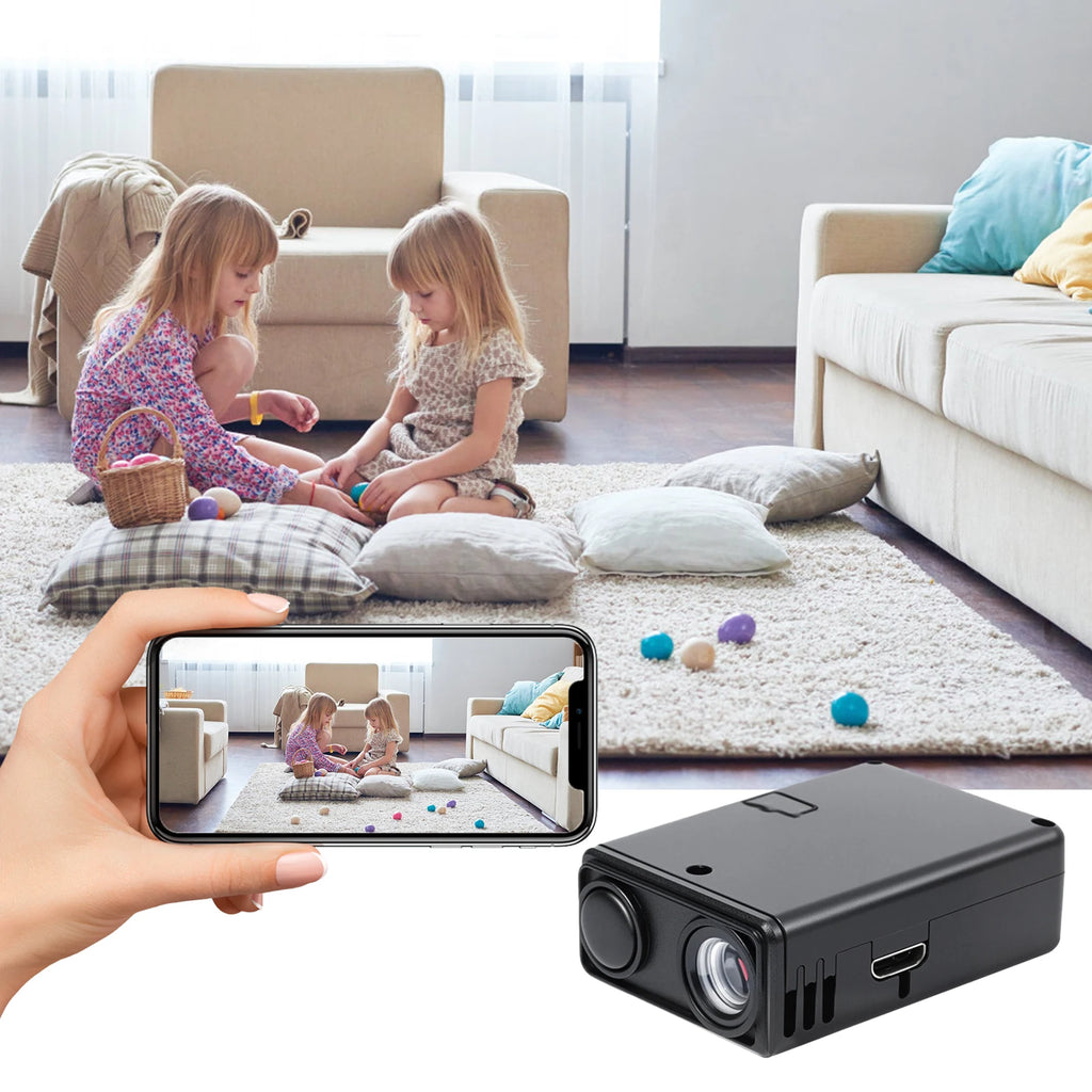 4K WiFi Mini Surveillance Camera with Motion Detection Detecting Camcorders Remote App Control for Indoor Surveillance