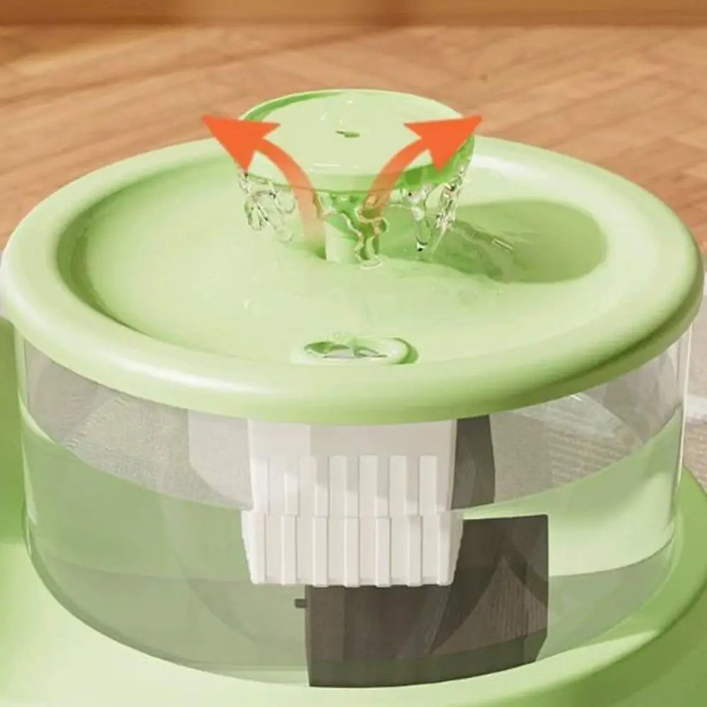 USB Charging 2-in-1 Pets Water Fountain Mute Large Capacity Pet Water Dispenser Auto Filter Neck Protection Pet Feeder Cats Dogs