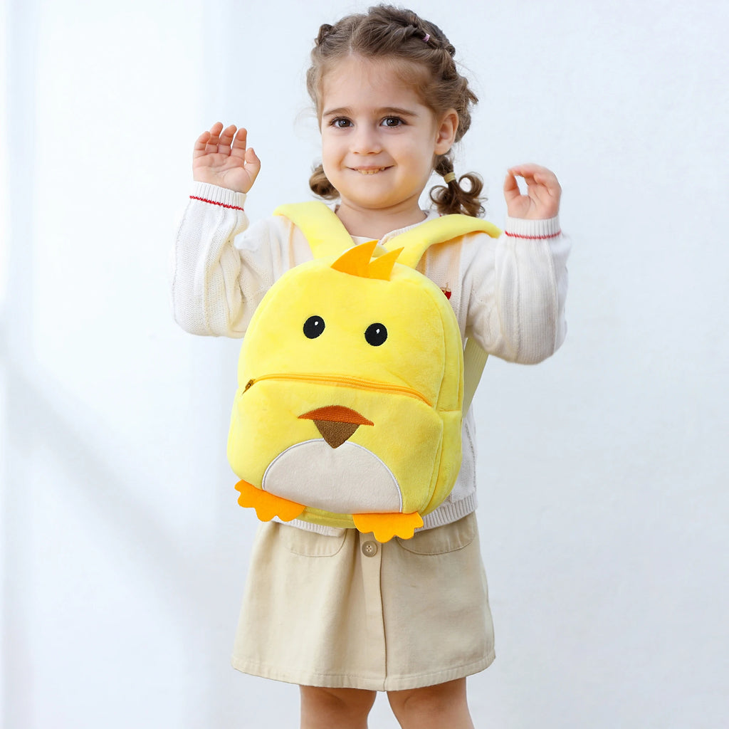 Kids Backpack Boys Cute Duck Cow Frog Backpacks School for Girls Toddler Child Schoolbag Book Bags Traveling Bag Large Capacity