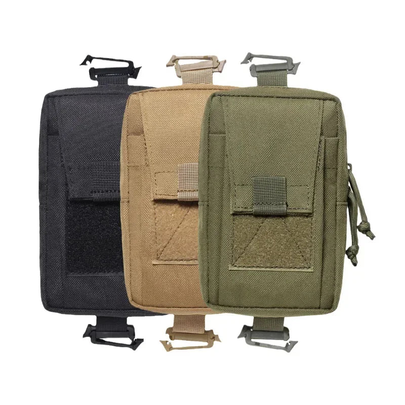 Molle Backpack Strap Bag Phone Holder Outdoor Sports Running Camping Hiking Hunting Accessories Organizer EDC Tool Waist Pouch