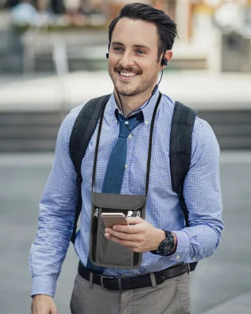 Travel Pouch Neck Wallet Family Passport Holder Organizer Case with RFID Blocking passport wallet travel wallet