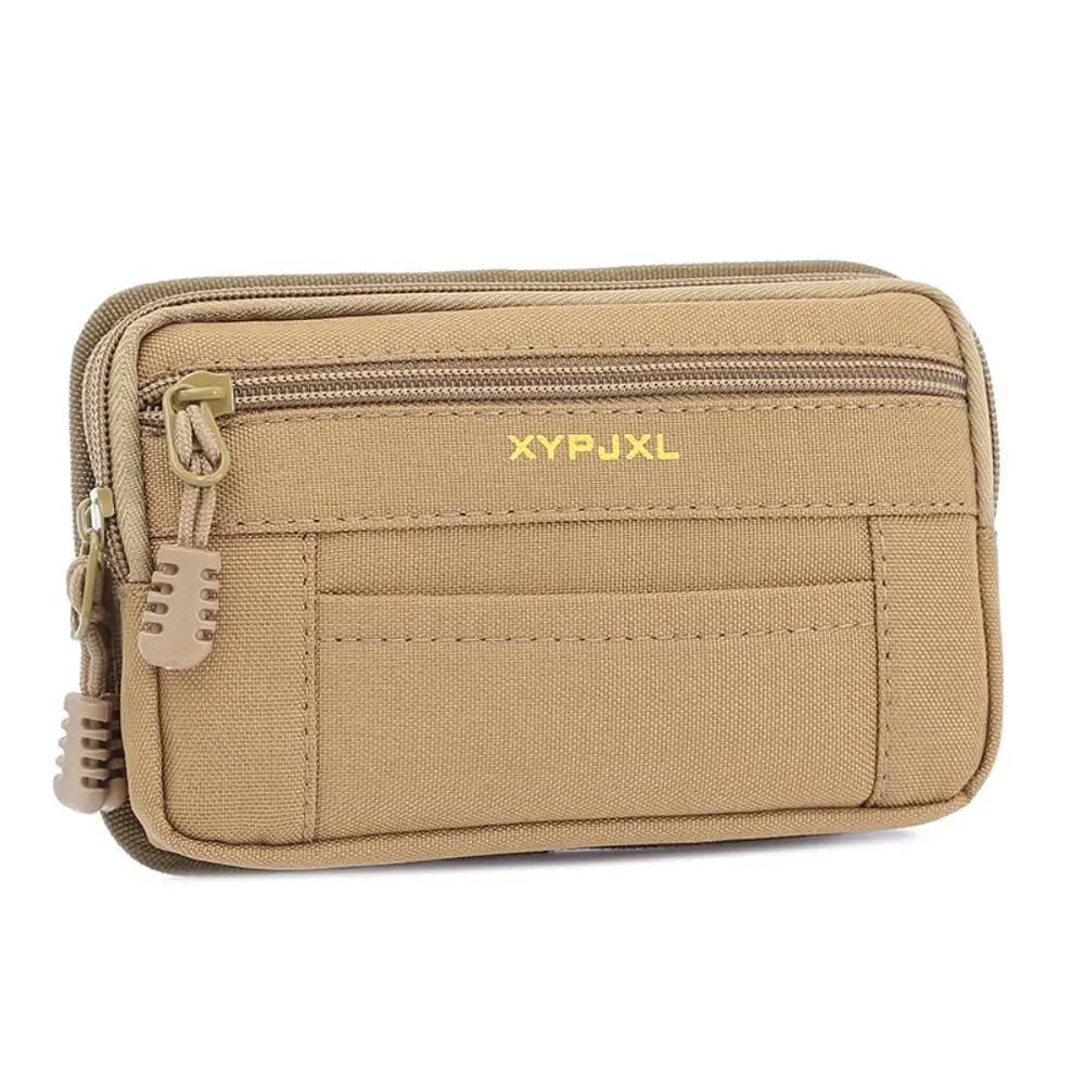 Belt Molle Men Waist Pack Bum Bag Multi-Compartment Mobile Phone Bags Phone Holder Zipper Close Men Wallet Pouch Hiking Cycling