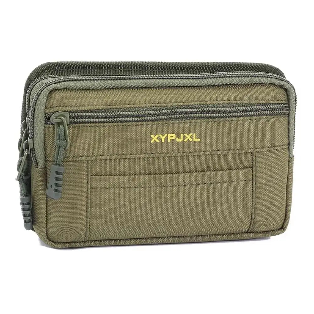Belt Molle Men Waist Pack Bum Bag Multi-Compartment Mobile Phone Bags Phone Holder Zipper Close Men Wallet Pouch Hiking Cycling
