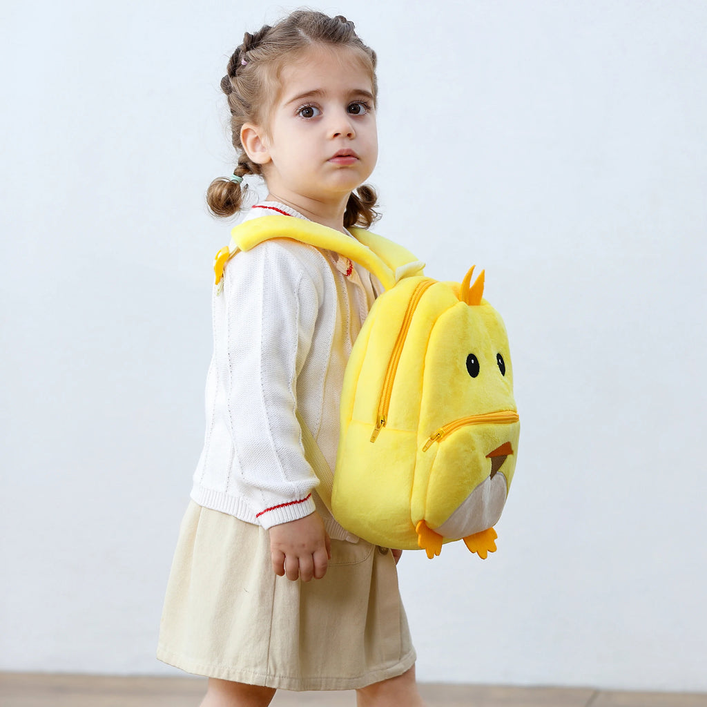 Kids Backpack Boys Cute Duck Cow Frog Backpacks School for Girls Toddler Child Schoolbag Book Bags Traveling Bag Large Capacity