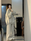 Women's Hoodie Sportswear Set Spring Autumn Loose American Casual Running Two-Piece Set Student Korean Style