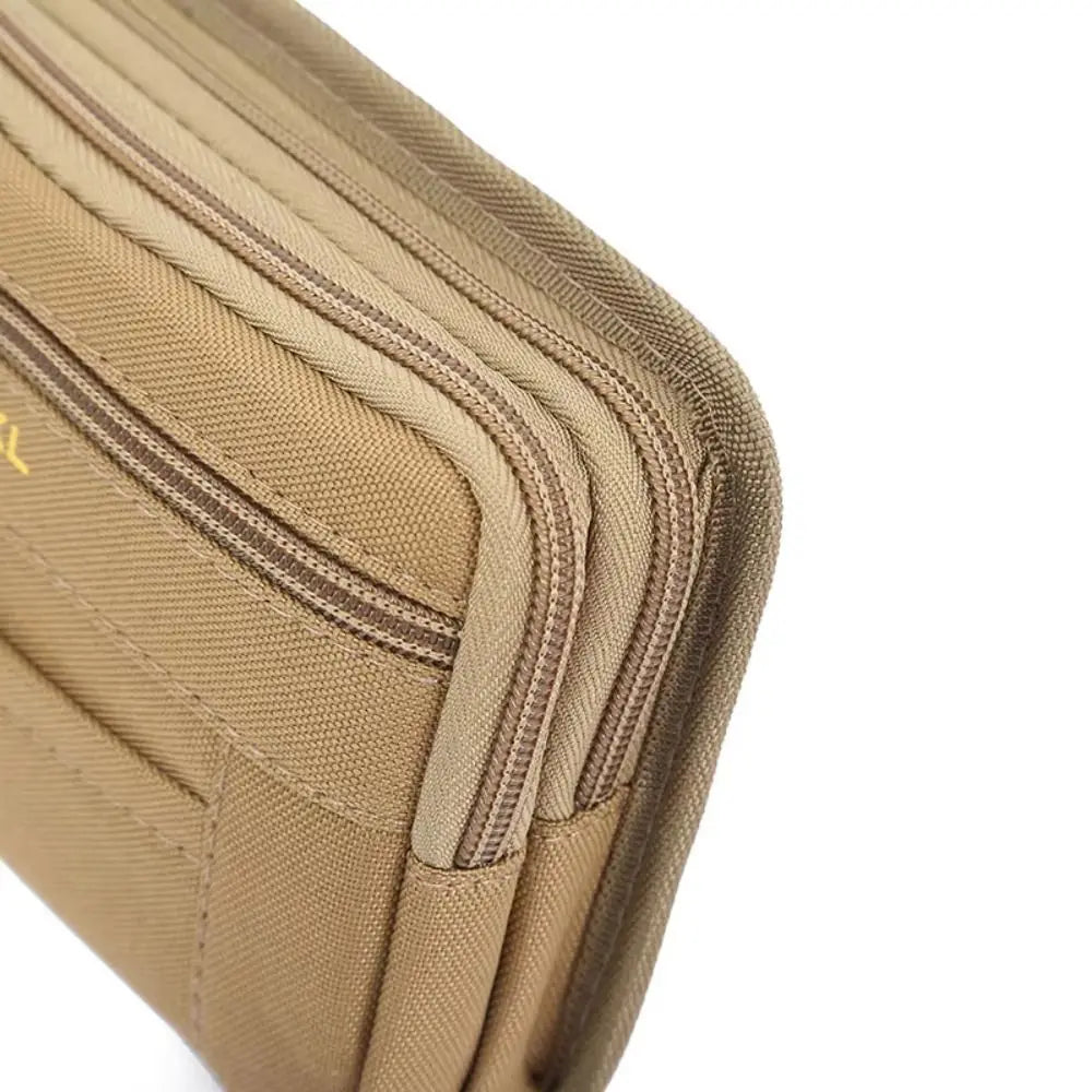 Belt Molle Men Waist Pack Bum Bag Multi-Compartment Mobile Phone Bags Phone Holder Zipper Close Men Wallet Pouch Hiking Cycling