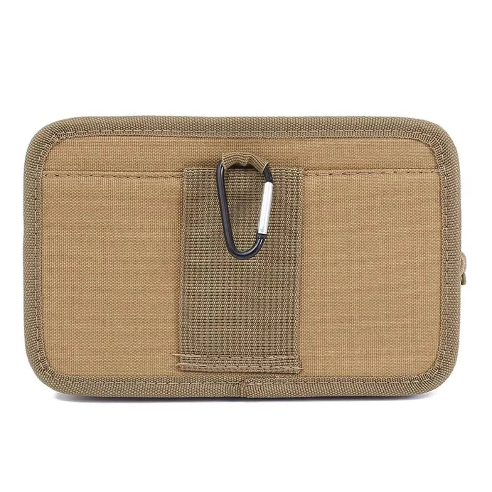 Belt Molle Men Waist Pack Bum Bag Multi-Compartment Mobile Phone Bags Phone Holder Zipper Close Men Wallet Pouch Hiking Cycling