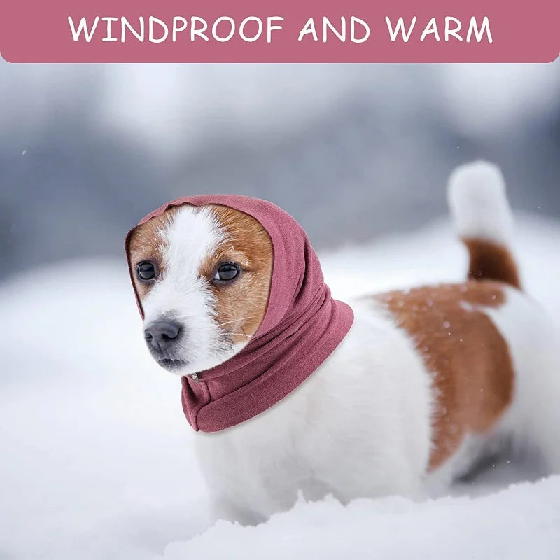 Pet Dog Cat Ears Cover Calming Headband Bathing Grooming Helper Anti-shock Noise-proof Ear Muffs Turban Neck Warmer