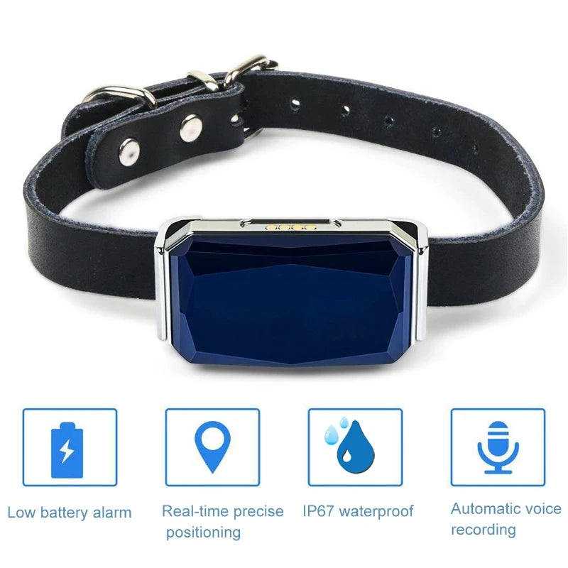 Waterproof Pet Collar Wifi Mini Light GPS Tracker For Pets Dogs GPS Tracker Kids Personal Locator Anti-Lost Tracking Device