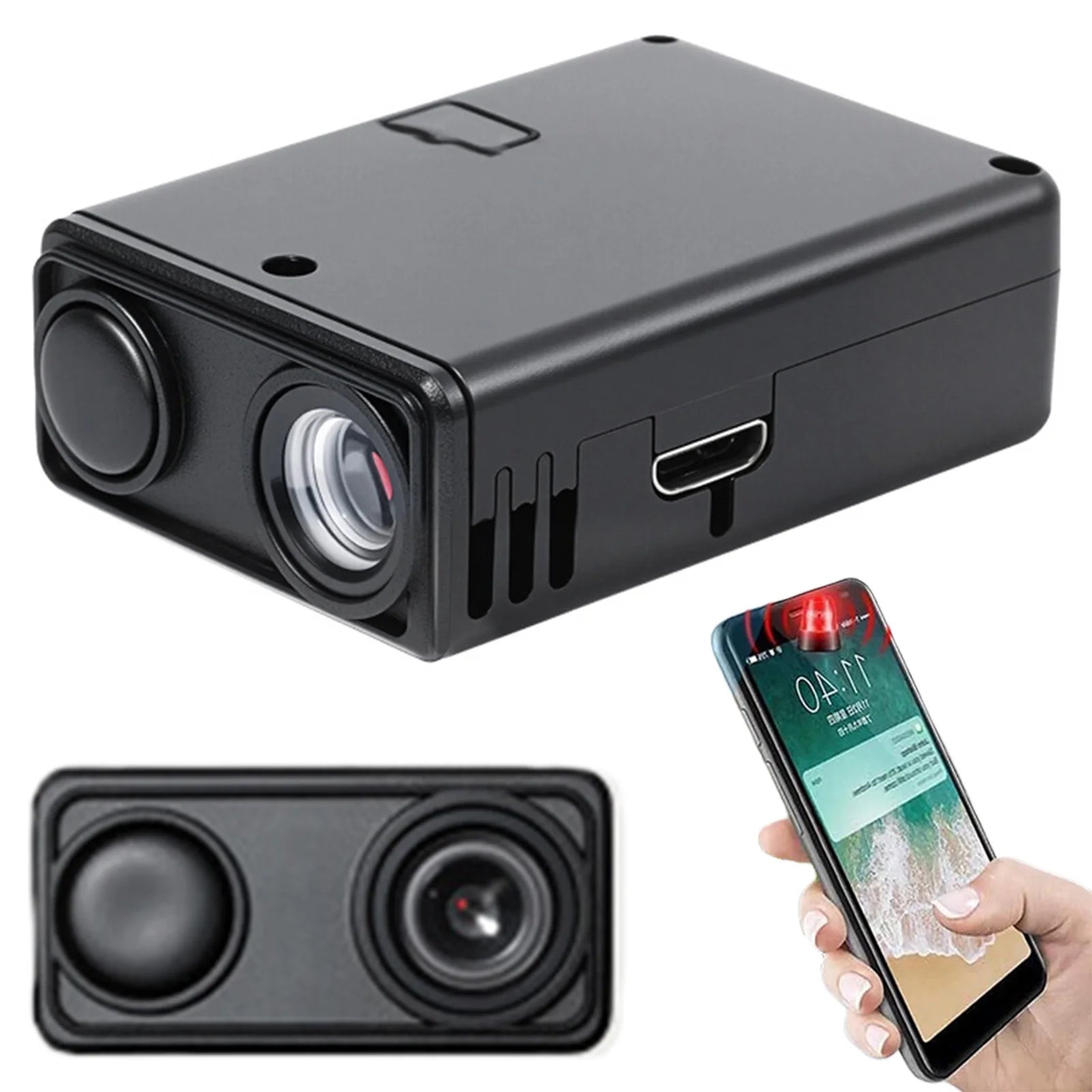 4K WiFi Mini Surveillance Camera with Motion Detection Detecting Camcorders Remote App Control for Indoor Surveillance