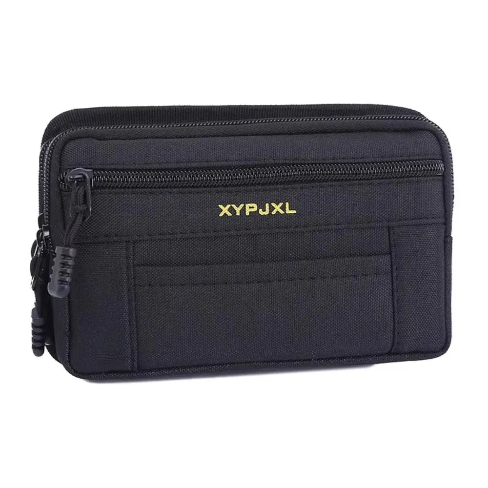 Belt Molle Men Waist Pack Bum Bag Multi-Compartment Mobile Phone Bags Phone Holder Zipper Close Men Wallet Pouch Hiking Cycling