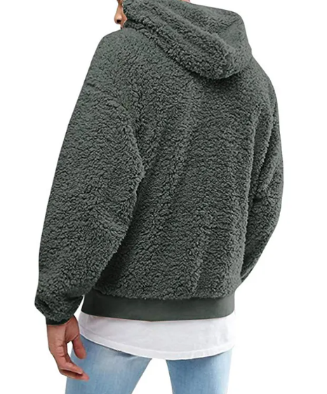 European American Wool and Fleece Hooded Men's Hoodie